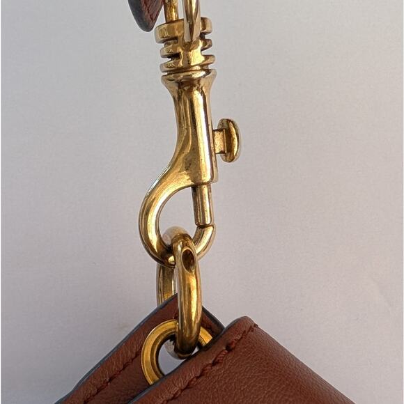 JW Anderson Pierce Brown Leather Medium Handbag Shoulder Bag - Picture 9 of 12